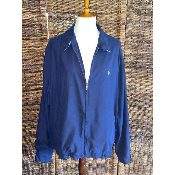 Polo by Ralph Lauren Mens Vintage Harington Jacket Full Zip Collared Navy Blue X - Picture 8 of 14